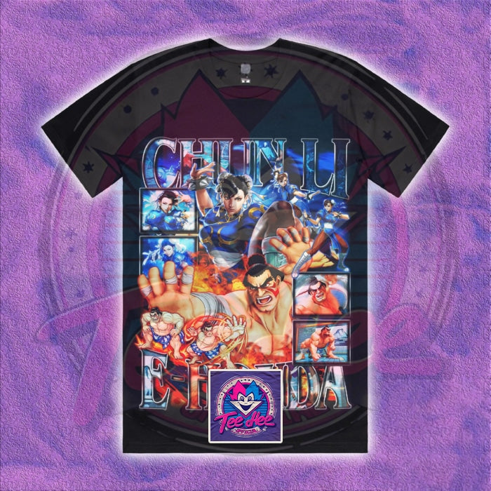 Chun Li vs E-Honda Fusion - Comic Gamer Tee