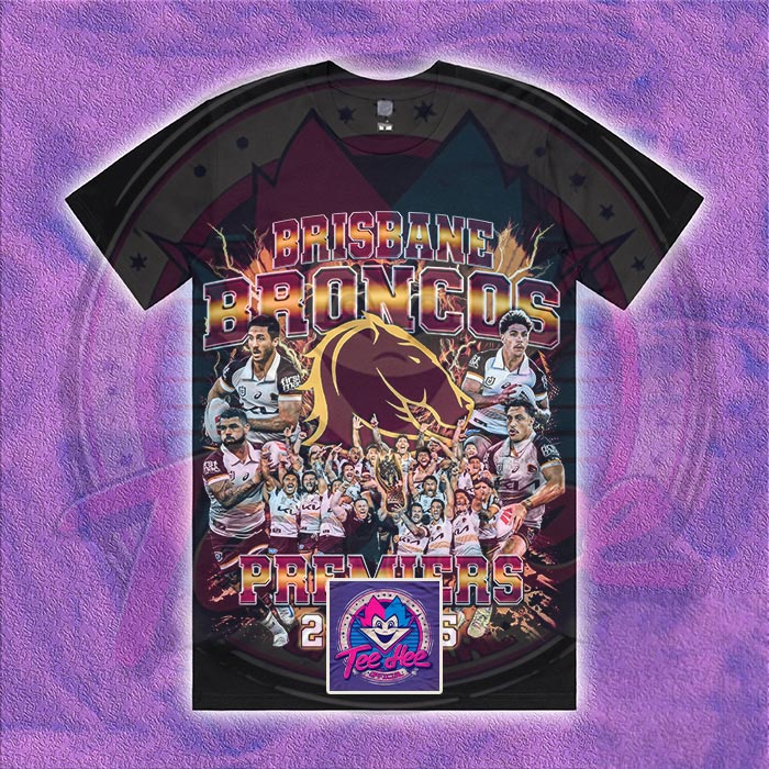 Brisbane Broncos- Rugby League Tee – Tee-Hee Official