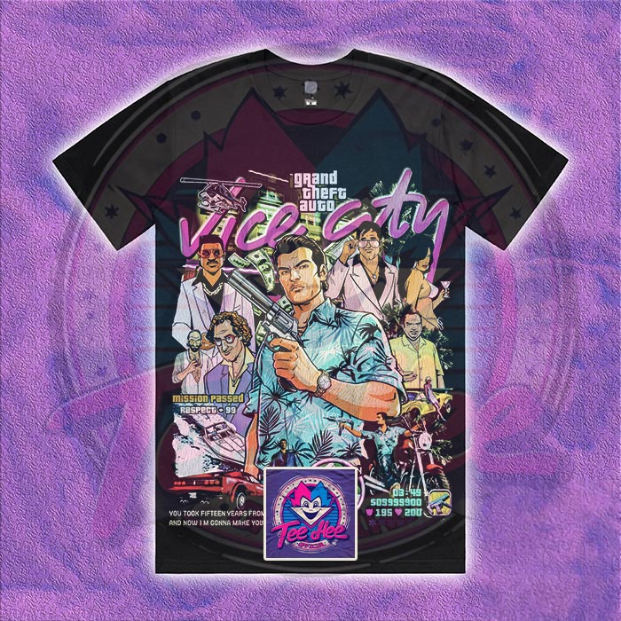 Grand Theft Auto Vice City (PS2) - Gamer Tee