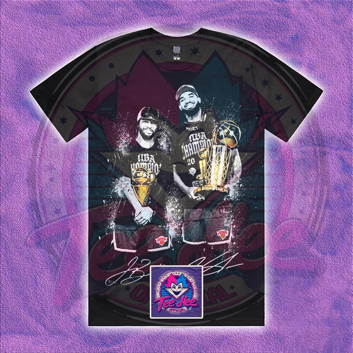 Jalen Brunson & Karl-Anthony ( New York knicks ) Colour Blast Basketball Tee