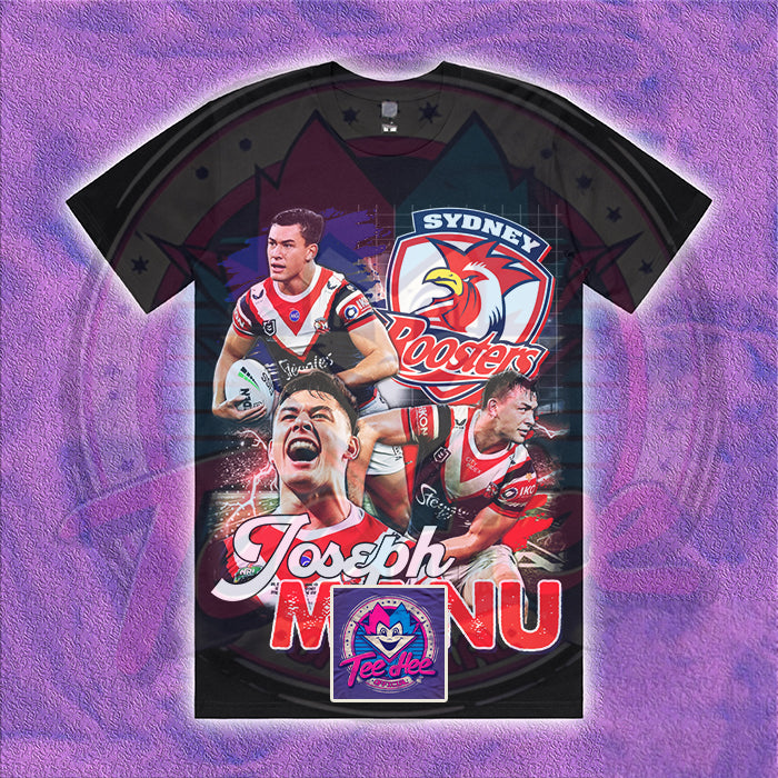 Joseph Manu: Sydney Roosters - Rugby League Sports Tee