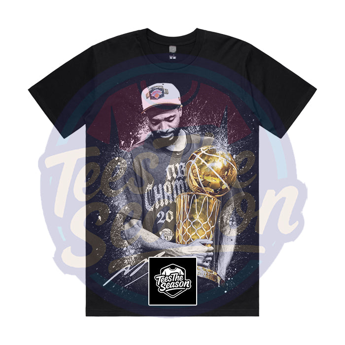 Mikal Bridges ( New York knicks ) Colour Blast Basketball Tee