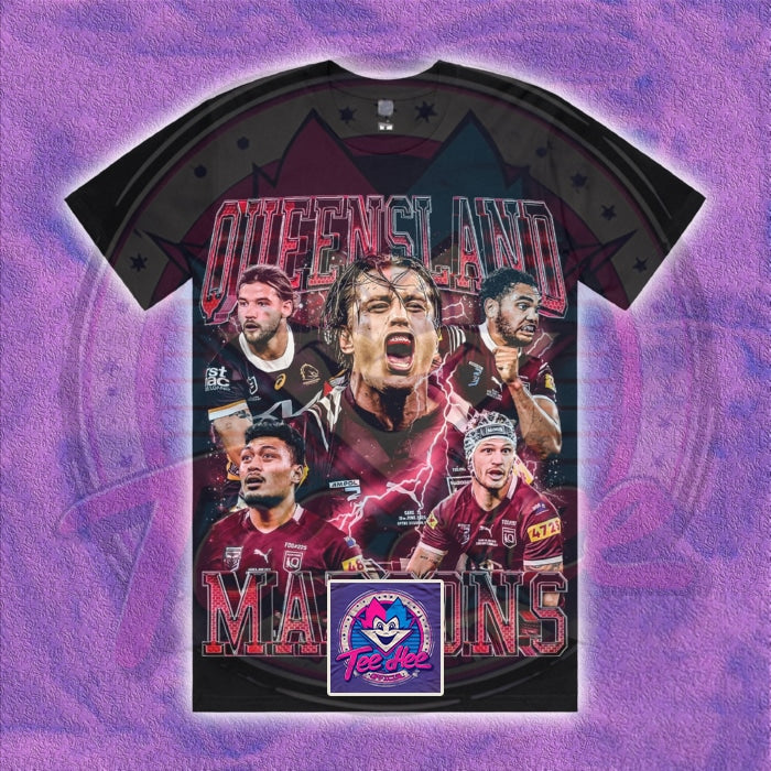 Queensland Maroons - Rugby League Sports Tee