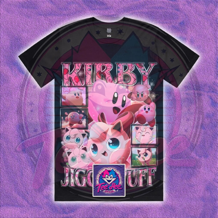 Kirby & Jigglypuff - Gamer Cartoon Tee