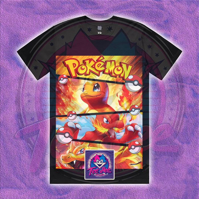 Charmander, Charmeleon, and Charizard - Cartoon