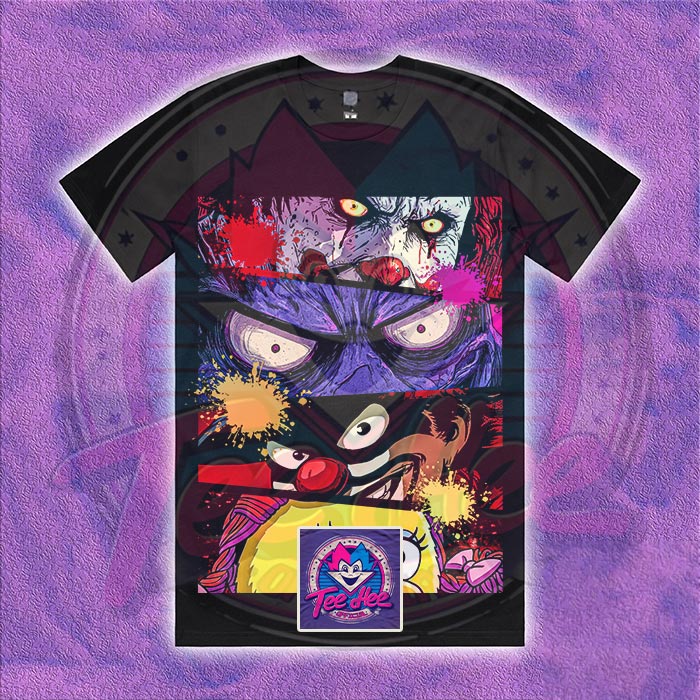 Evil Ronald McDonald, Evil Grimace, Evil Hamburglar & Birdie - Funny Tee