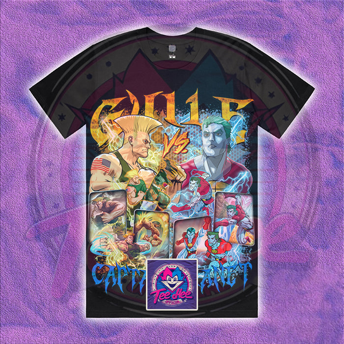 Guile vs Captain Planet - Comic Gamer Tee