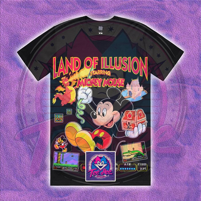 Land of Illusion Starring Mickey Mouse - Gamer Tee