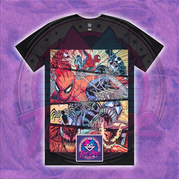 Spider-Man, Venom and Carnage - Comic Tee