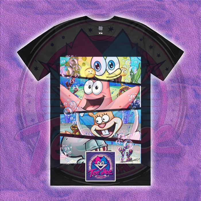 SpongeBob, Patrick, Sandy, and Squidward - Cartoon Tee