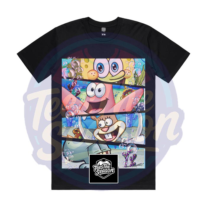 SpongeBob, Patrick, Sandy, and Squidward - Cartoon Tee