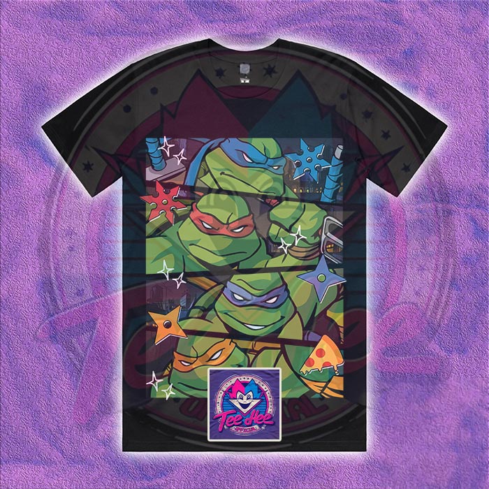 Leonardo, Raphael, Michelangelo, and Donatello - Cartoon Tee
