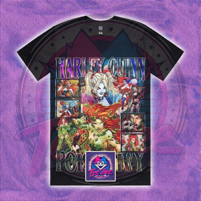 Harley Quinn Poison Ivy - Comic Tee