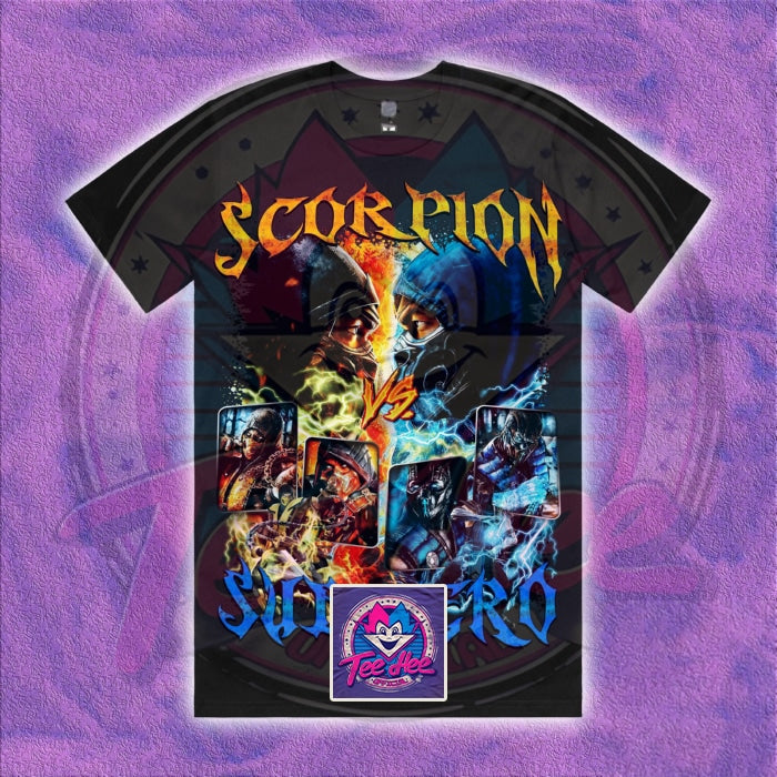 Scorpion vs Sub-Zero Fusion - Comic Gamer Tee