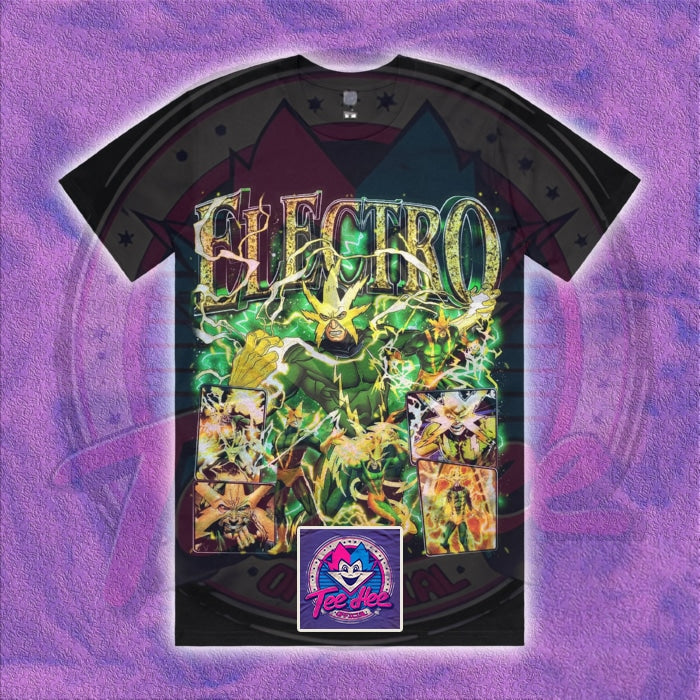 Electro Spiderman - Comic Tee