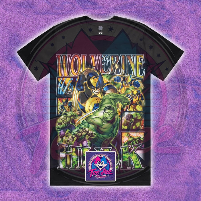 Wolverine vs. Hulk Fusion - Comic Tee