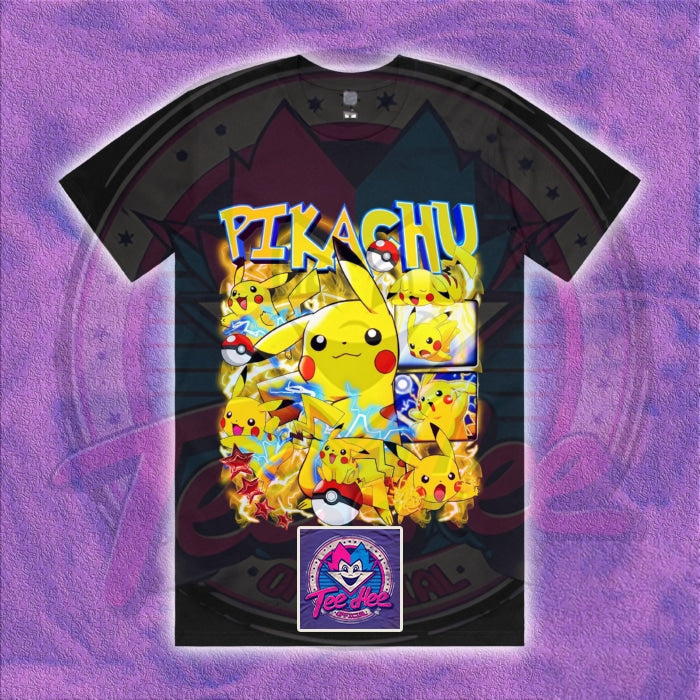 Pikachu Pokemon - Cartoon Gamer Tee