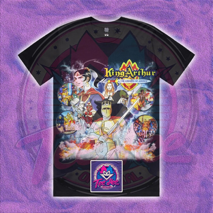 King Arthur Knights Of The Round Table - Cartoon Tee