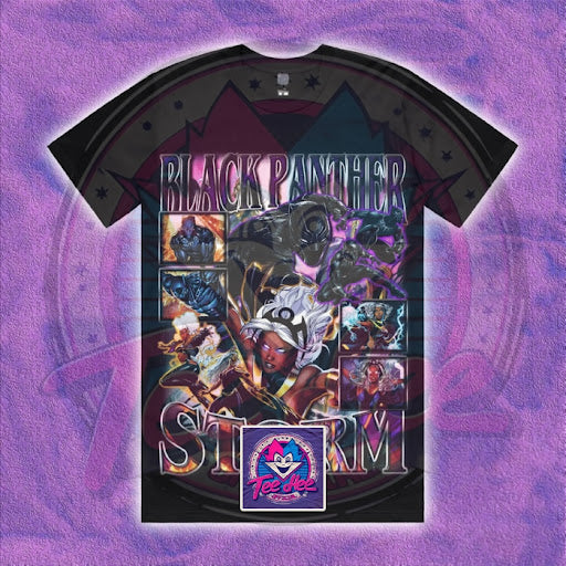 Black Panther & Storm - Comic Tee